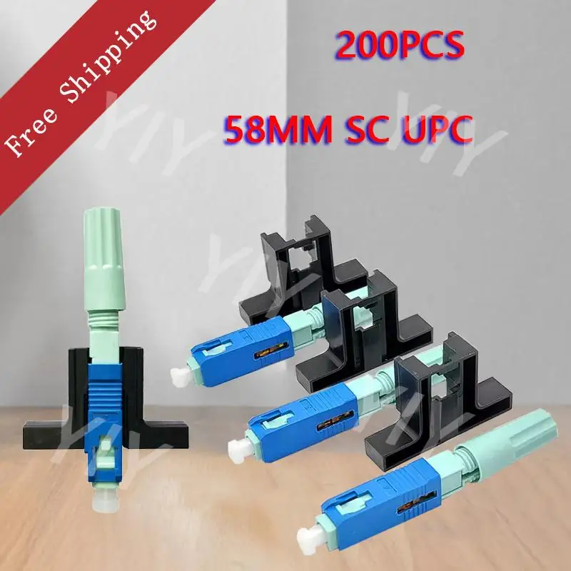 58MM SC UPC Fast Connector Fixed-length Block Single-Mode FTTH Tool 58mm Fiber Optic Connector Quick Connector 50/ 100/200Pcs
58MM SC UPC Fast Connector Fixed-length Block Single-Mode FTTH Tool 58mm Fiber Optic Connector Quick Connector 50/ 100/200Pcs