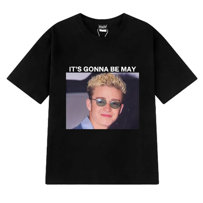 Justin Timberlake It's Gonna Be May Baby T shirt Men Women 90s Fashion short sleeve T-shirts Unisex Oversized 100% Cotton Tops
Justin Timberlake It's Gonna Be May Baby T shirt Men Women 90s Fashion short sleeve T-shirts Unisex Oversized 100% Cotton Tops