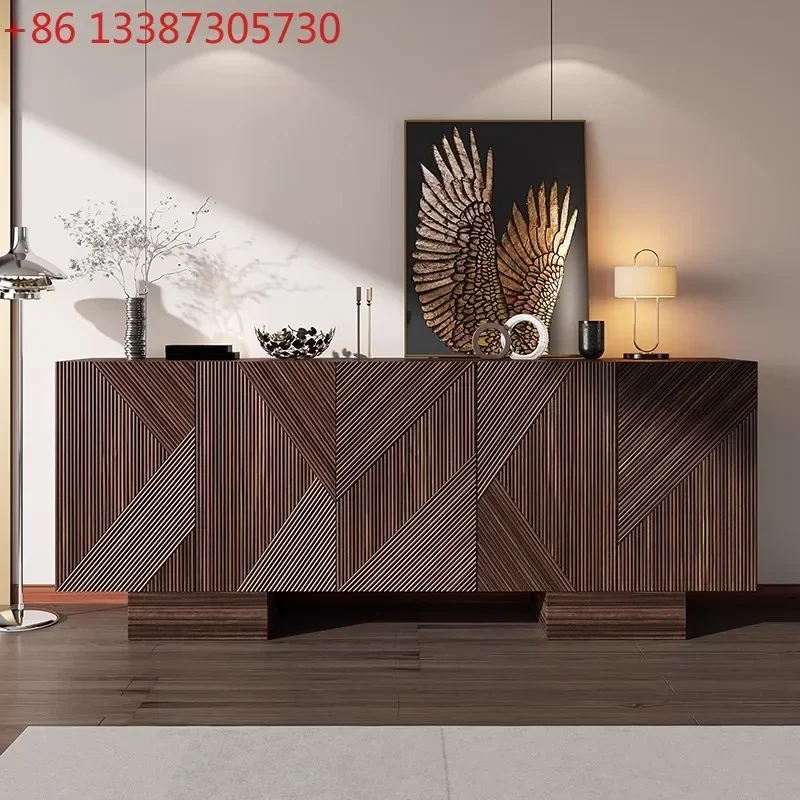 Italian light luxury dining side cabinet antique geometric carving line storage cabinet
Italian light luxury dining side cabinet antique geometric carving line storage cabinet