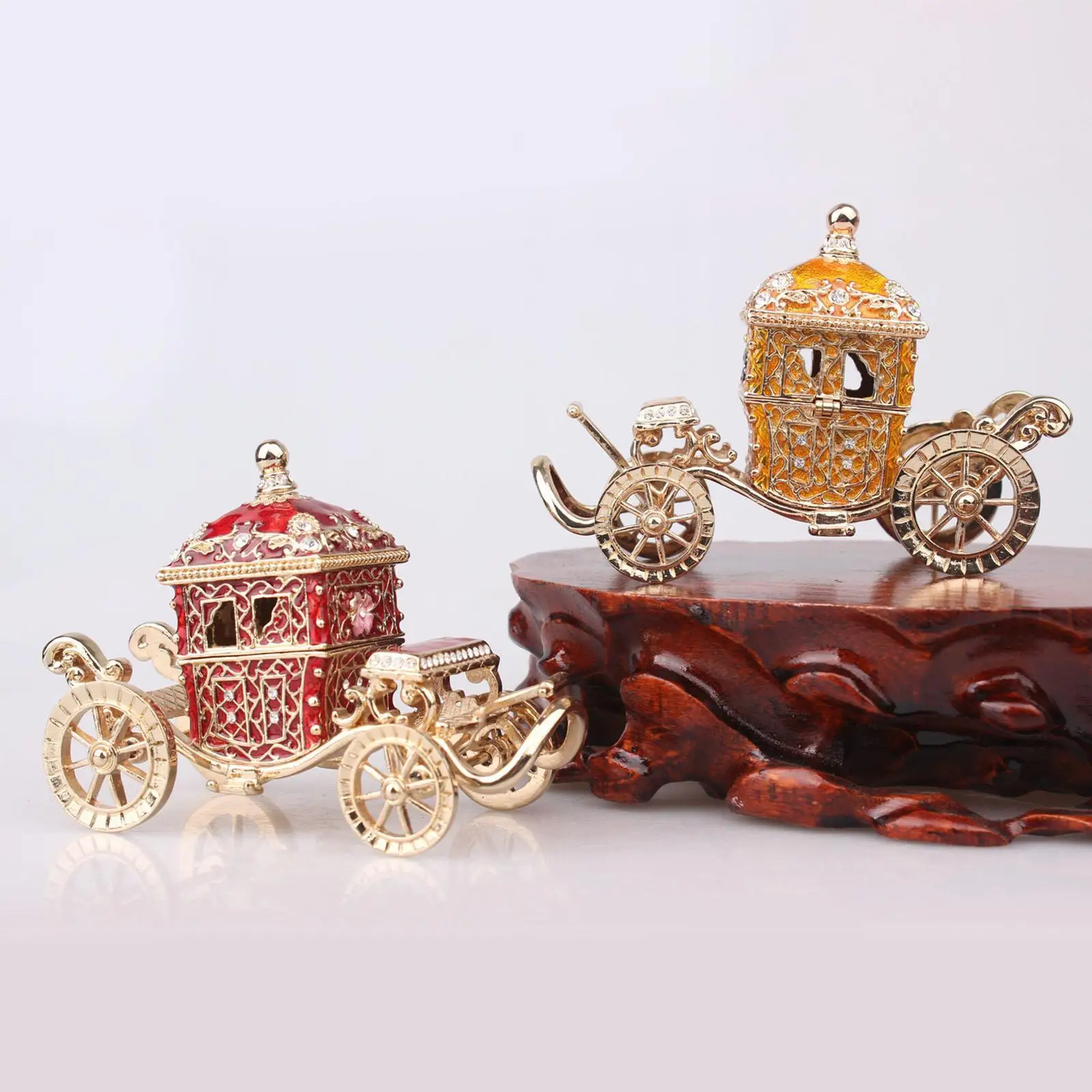 Enameled Trinket Box Handmade Ring Holder, Ornament Display Organizer, Decorative Holder Carriage Decor for Birthdays Tabletop
Enameled Trinket Box Handmade Ring Holder, Ornament Display Organizer, Decorative Holder Carriage Decor for Birthdays Tabletop