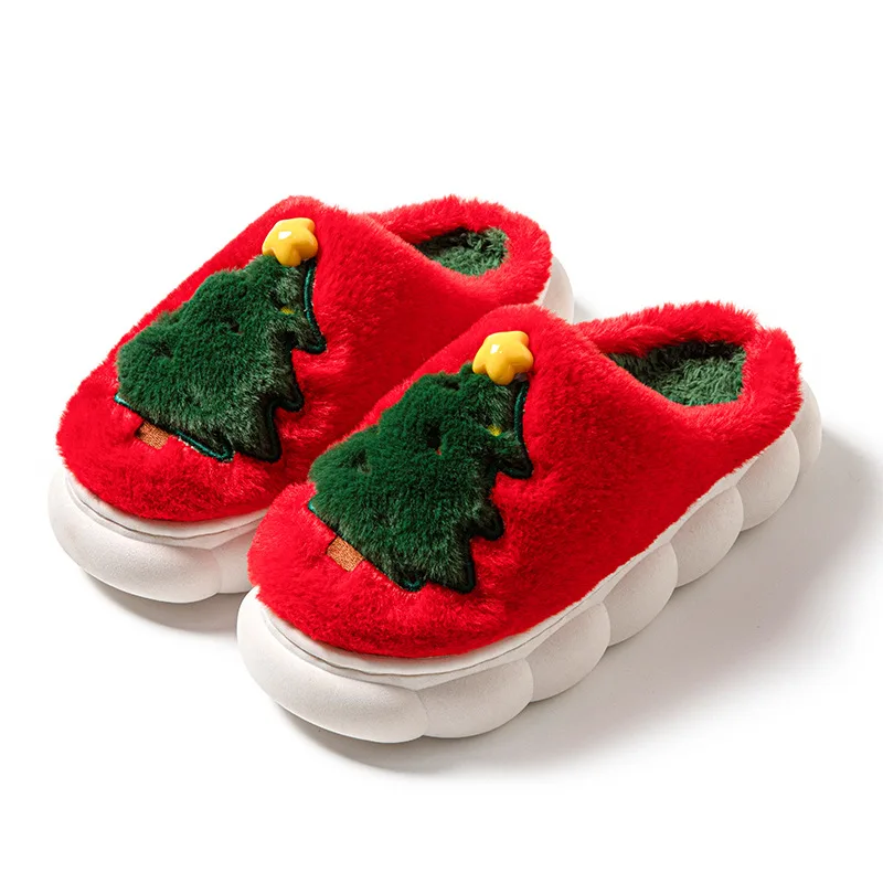 Cartoon Slippers Cute Christmas Tree Women's Home Fluffy Winter House Warm Shoes Designer Flat Casual New Year's Gift
Cartoon Slippers Cute Christmas Tree Women's Home Fluffy Winter House Warm Shoes Designer Flat Casual New Year's Gift