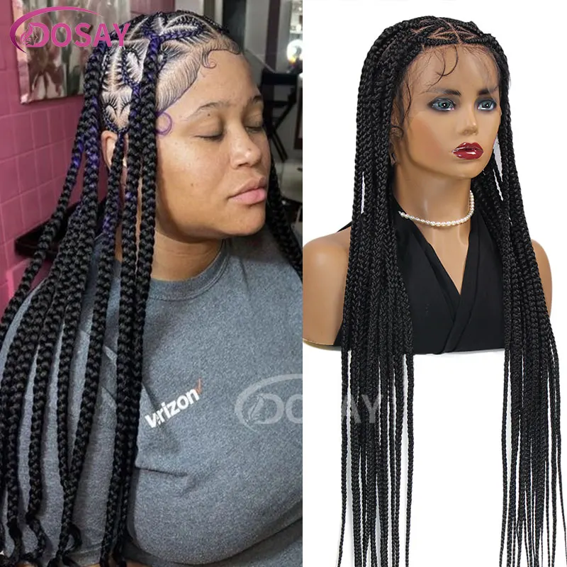 Synthetic Heart Shape Knotless Box Braids Wig Full Lace Braided Wig Cornrow Braids Lace Front Wig For Black Women With Baby Hair
Synthetic Heart Shape Knotless Box Braids Wig Full Lace Braided Wig Cornrow Braids Lace Front Wig For Black Women With Baby Hair