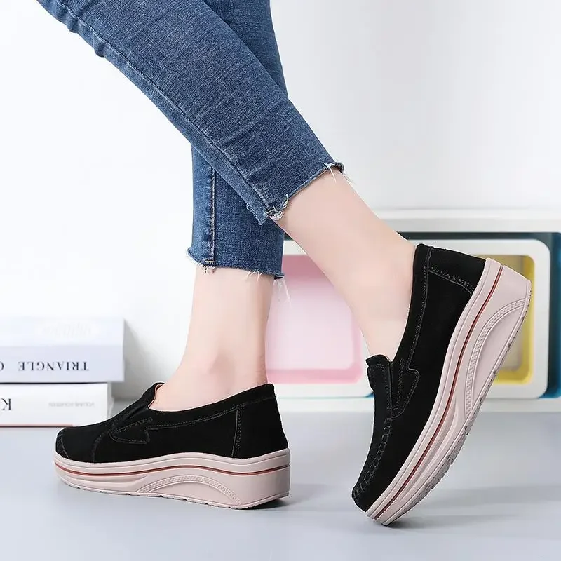 Moccasins Flat Loafers Mother's Shoes Genuine Leather Pumps Soft Leather Soft Soled Flats Comfortable and Non-Slip Leather Shoes
Moccasins Flat Loafers Mother's Shoes Genuine Leather Pumps Soft Leather Soft Soled Flats Comfortable and Non-Slip Leather Shoes