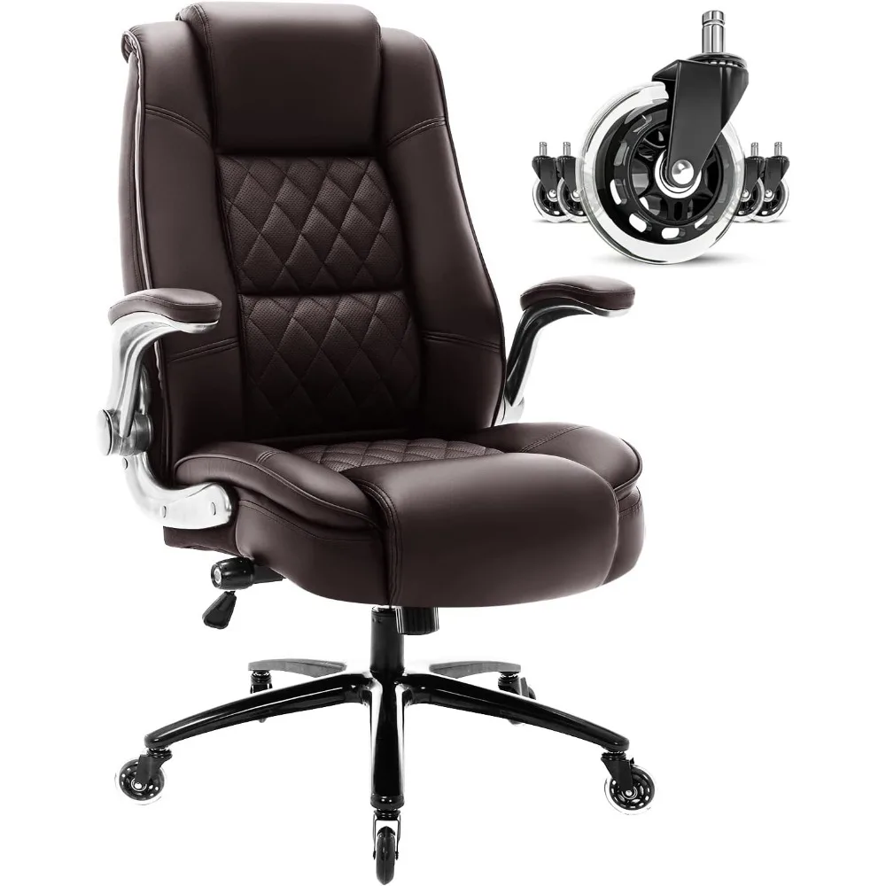 High Back Office Chair-Flip-up Arms Executive Computer Desk Chairs, Built-in Lumbar Support Thick, Gamer Chair
High Back Office Chair-Flip-up Arms Executive Computer Desk Chairs, Built-in Lumbar Support Thick, Gamer Chair
