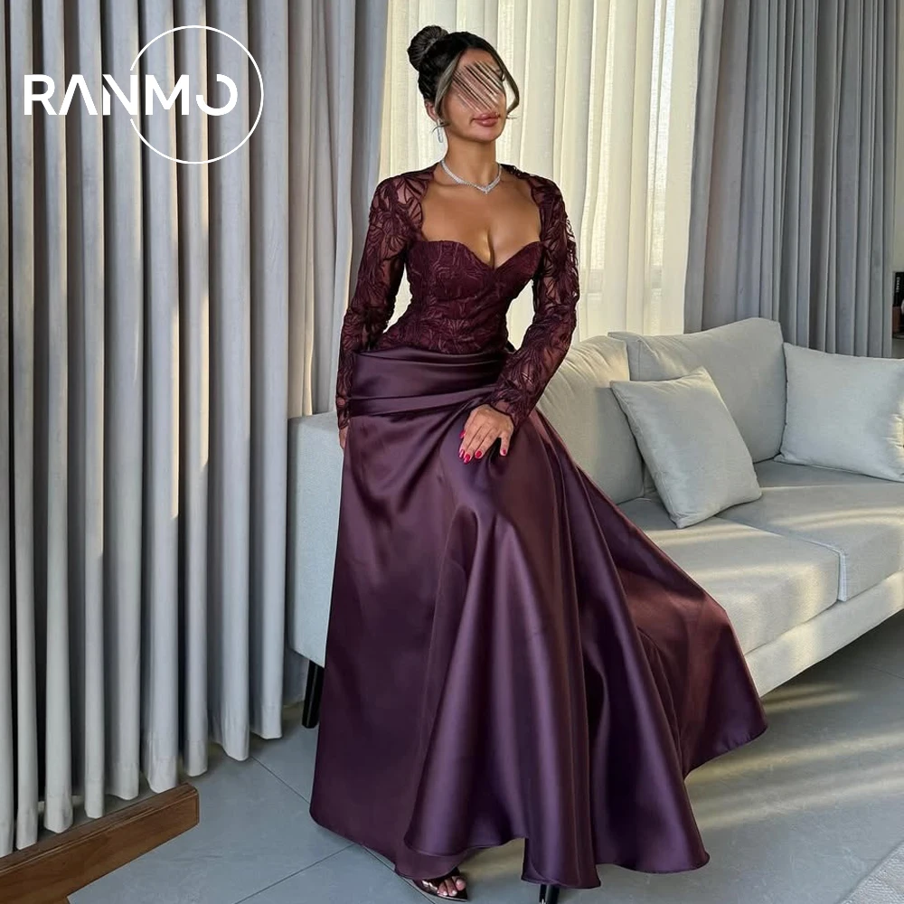 Ranmo Elegant Customized Mermaid Long Sleeves Prom Dresses Sweetheart Pleated Lace Floor Length Evening Dresses Party Dresses
Ranmo Elegant Customized Mermaid Long Sleeves Prom Dresses Sweetheart Pleated Lace Floor Length Evening Dresses Party Dresses