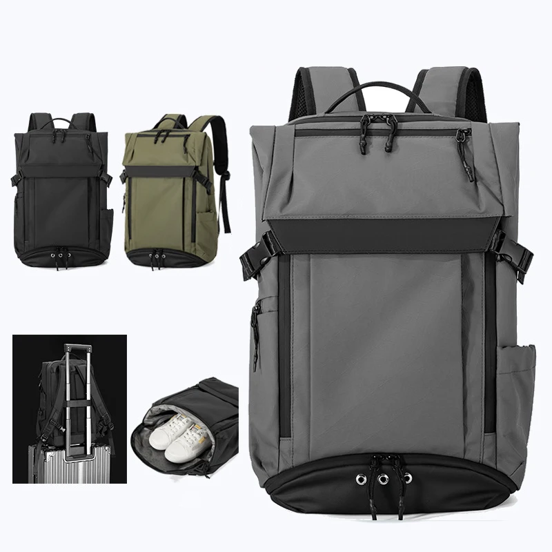 Простой деловой рюкзак, большой вместительный дорожный рюкзак с отделением для обуви, унисекс, дорожная сумка, сумка через плечо для ноутбука
Простой деловой рюкзак, большой вместительный дорожный рюкзак с отделением для обуви, унисекс, дорожная сумка, сумка через плечо для ноутбука