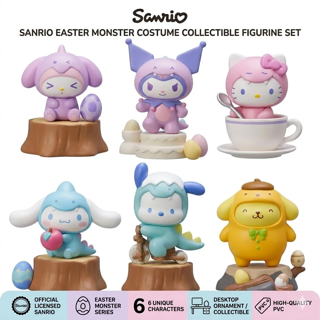 Sanrio Dinosaur Costume Blind Box Figures Kawaii Hello Kitty Cinnamoroll Kuromi My Melody Anime Action Figure Desktop Toys Gift
Sanrio Dinosaur Costume Blind Box Figures Kawaii Hello Kitty Cinnamoroll Kuromi My Melody Anime Action Figure Desktop Toys Gift