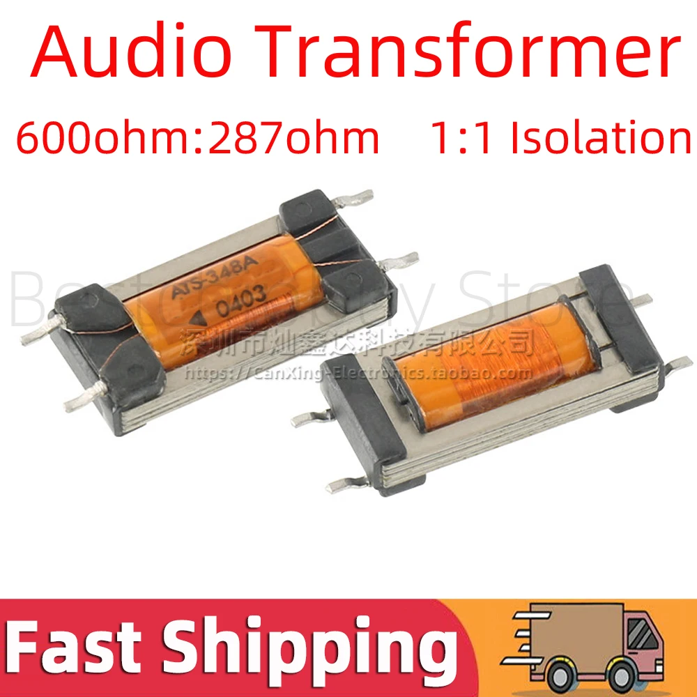 2pcs ATS-348A SMD Permalloy Audio Transformer Impedance 600 : 287 ohm 1:1 isolation Ni-Fe Transformer nickel steel Audio Signal
2pcs ATS-348A SMD Permalloy Audio Transformer Impedance 600 : 287 ohm 1:1 isolation Ni-Fe Transformer nickel steel Audio Signal