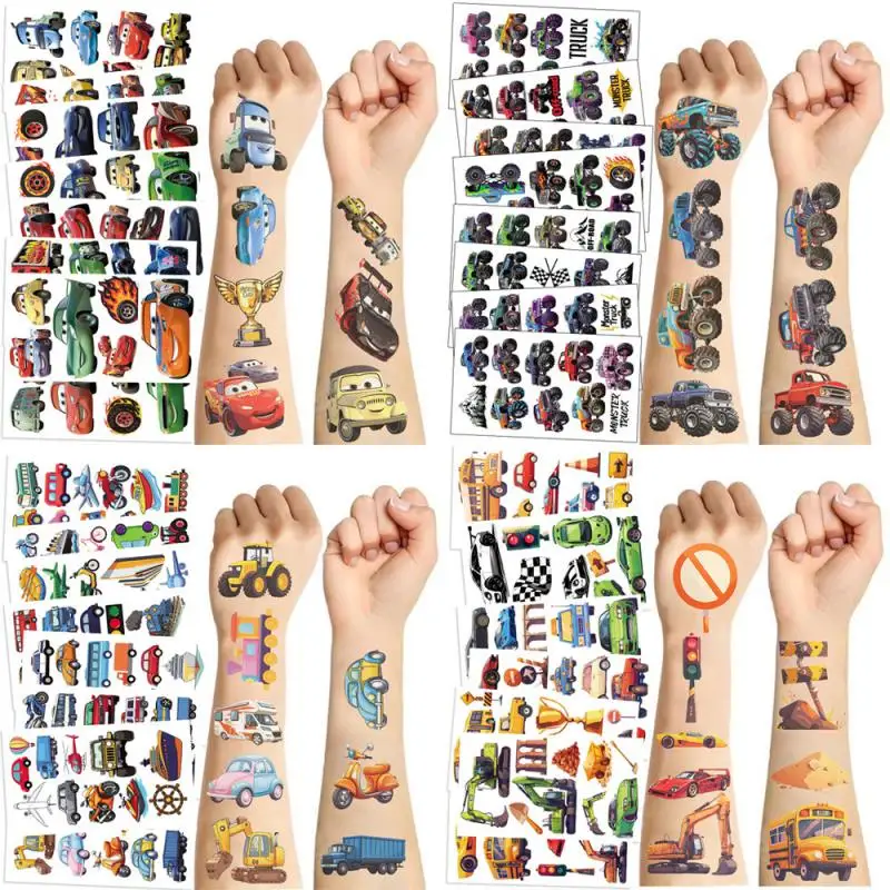 10pcs Cartoon Car Mcqueen Temporary Tattoo Stickers Cute School Bus Excavator Waterproof Tattoo For Kids Funny Birthday Gift
10pcs Cartoon Car Mcqueen Temporary Tattoo Stickers Cute School Bus Excavator Waterproof Tattoo For Kids Funny Birthday Gift