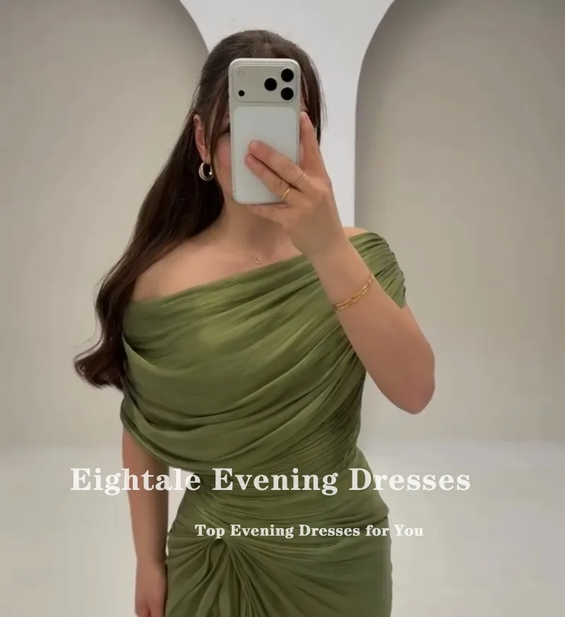 Eightale Olive Green Arabic Evening Dress Floor Length Crepe Customized Mermaid Pleats Prom Wedding Party Gown
Eightale Olive Green Arabic Evening Dress Floor Length Crepe Customized Mermaid Pleats Prom Wedding Party Gown