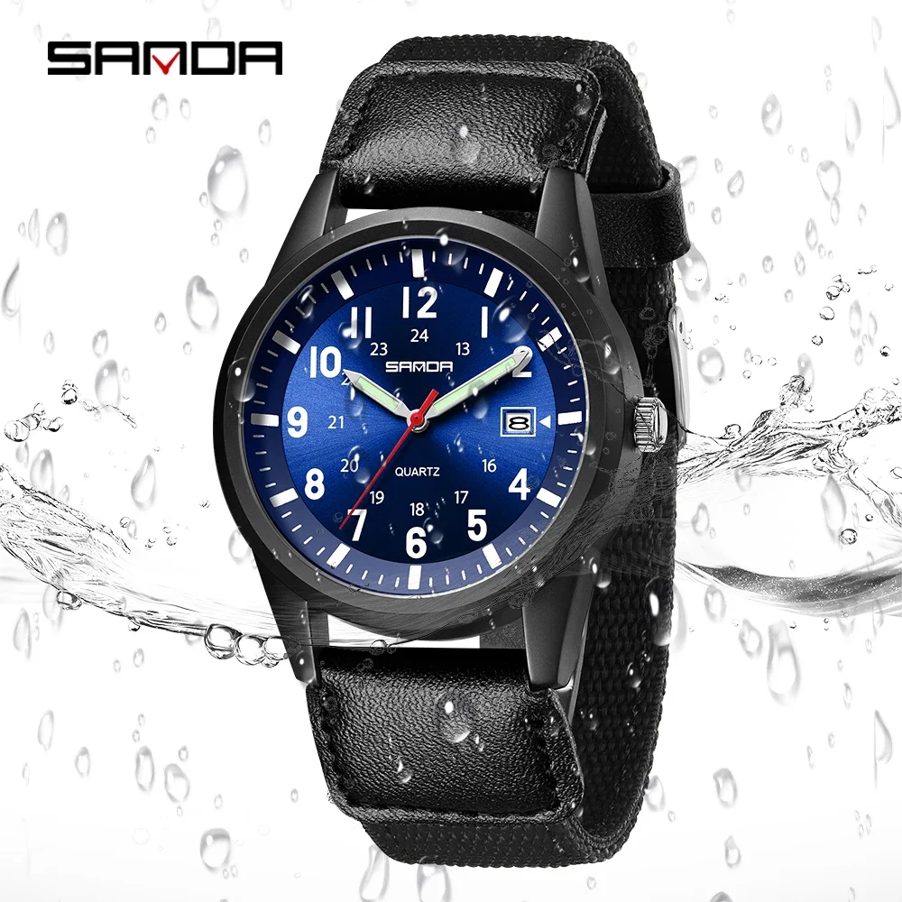 Men's Outdoor Sports Quartz Watch with Nylon Strap Lightweight Design Sunray Dial Calendar & 50M Waterproof Casual Wristwatch
Men's Outdoor Sports Quartz Watch with Nylon Strap Lightweight Design Sunray Dial Calendar & 50M Waterproof Casual Wristwatch