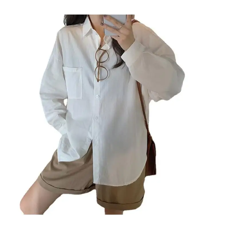 Loose Fit Long Sve irt Jaet Versatile Top for Women Casual Versatile Clothing Comfortable Loose Tops for Women 
Loose Fit Long Sve irt Jaet Versatile Top for Women Casual Versatile Clothing Comfortable Loose Tops for Women