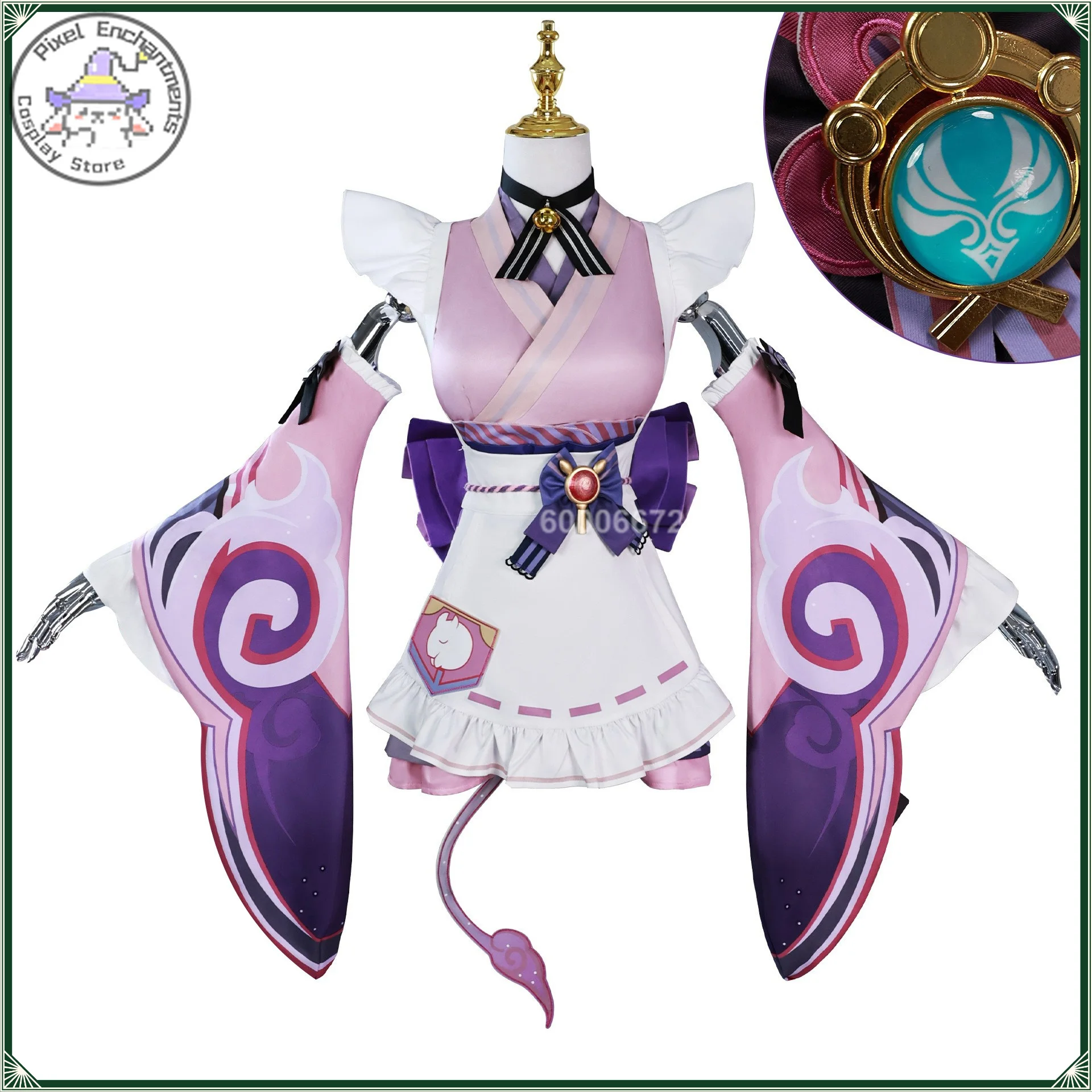 Full Set Genshin Impact Mizuki Cosplay costume Women Multi Layer Ribbon Waist Kimono Suit cosplay costume Halloween party suit
Full Set Genshin Impact Mizuki Cosplay costume Women Multi Layer Ribbon Waist Kimono Suit cosplay costume Halloween party suit