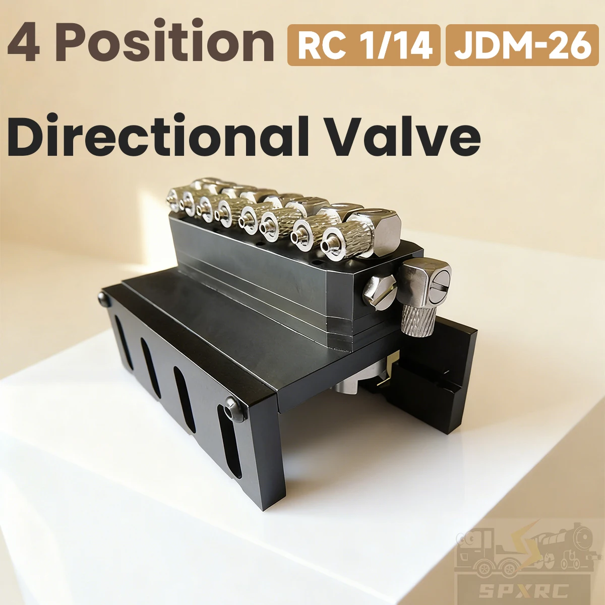 4CH Hydraulic Directional Valve Metal JDM-26 For 1/14 Tamiya RC Truck Tractor Excavator Loader Models DIY Upgrade Parts JDMODEL
4CH Hydraulic Directional Valve Metal JDM-26 For 1/14 Tamiya RC Truck Tractor Excavator Loader Models DIY Upgrade Parts JDMODEL