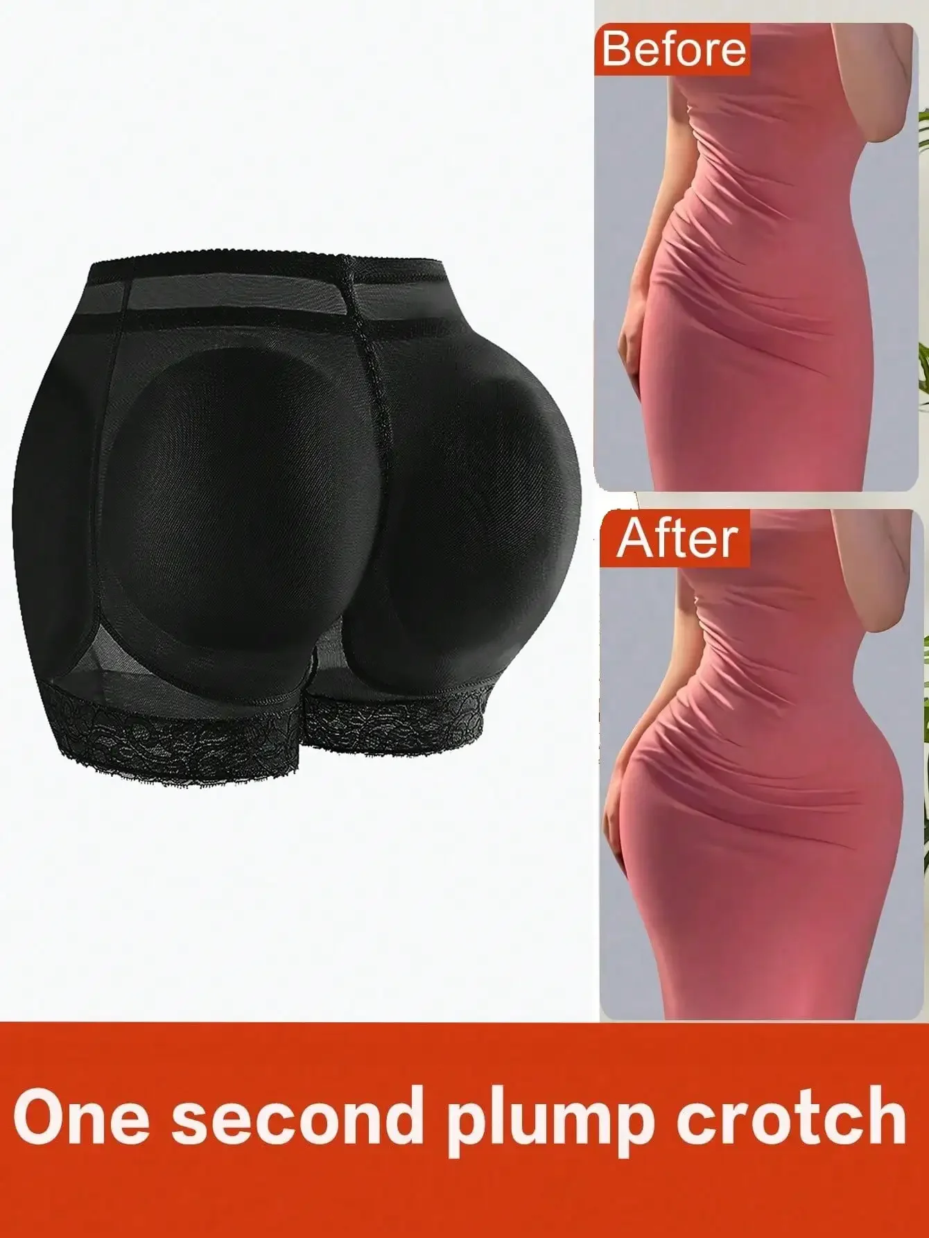 Women Padded Butt Lifter Shapewear Shorts With Removable Pads, Sexy Hip Enhancer Tummy Control Underwear, High Waist Body Shaper Tight Panty
Women Padded Butt Lifter Shapewear Shorts With Removable Pads, Sexy Hip Enhancer Tummy Control Underwear, High Waist Body Shaper Tight Panty