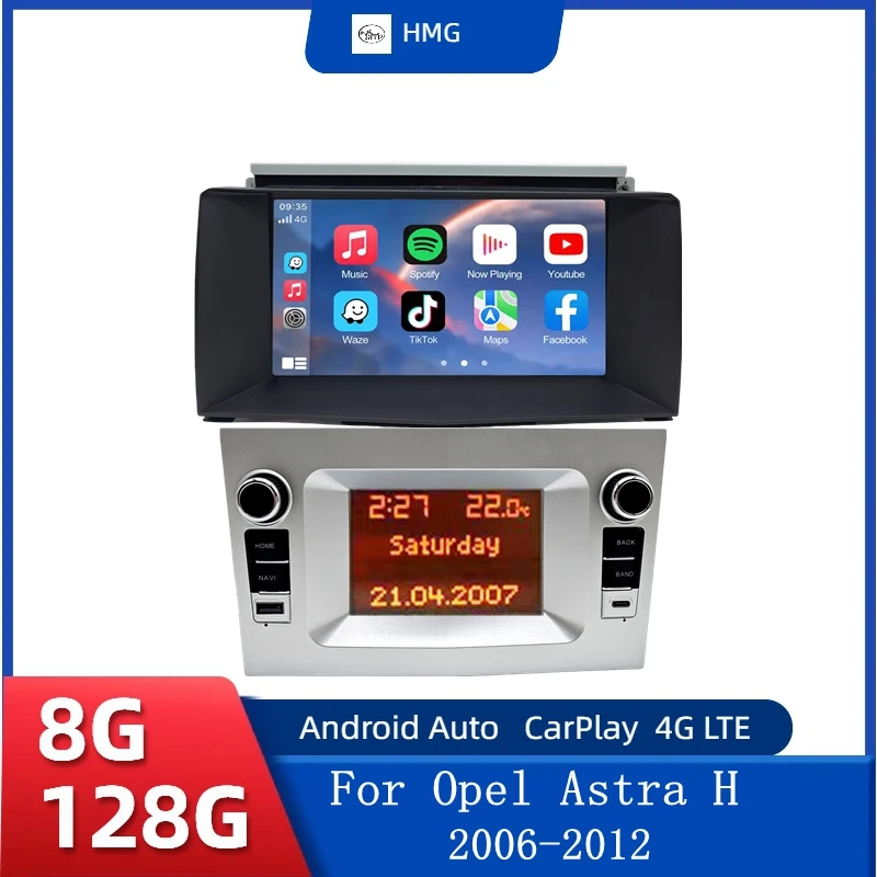 HMG Car Radio Multimedia For Opel Astra H 2006-2012 Wireless CarPlay Android Auto Autoradio GPS Navigation Video Player NO DVD
HMG Car Radio Multimedia For Opel Astra H 2006-2012 Wireless CarPlay Android Auto Autoradio GPS Navigation Video Player NO DVD
