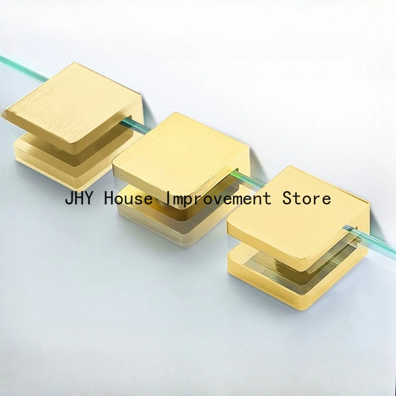 4 Pcs Frameless Solid Brass Shower Glass Clamp Gold Rectangular Fixed Panel U-Clamp 6~10mm Glass
4 Pcs Frameless Solid Brass Shower Glass Clamp Gold Rectangular Fixed Panel U-Clamp 6~10mm Glass