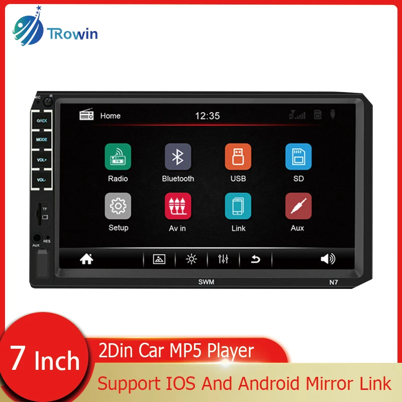 Автомагнитола 2 Din, MP5 плеер с сенсорным экраном 7 дюймов, Bluetooth, USB
Автомагнитола 2 Din, MP5 плеер с сенсорным экраном 7 дюймов, Bluetooth, USB