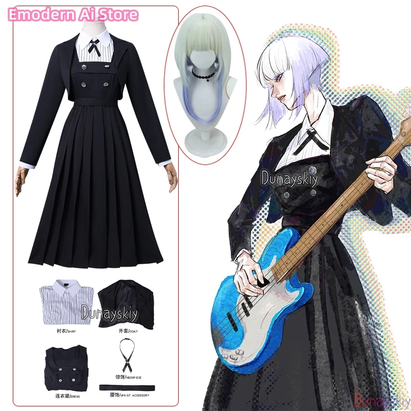 코스프레-Anime Rock Lady's Shiraya Tamaki Cosplay Costumes Black School Uniform Jirai Kei Women's Dresses Halloween Disguise Suits
코스프레-Anime Rock Lady's Shiraya Tamaki Cosplay Costumes Black School Uniform Jirai Kei Women's Dresses Halloween Disguise Suits