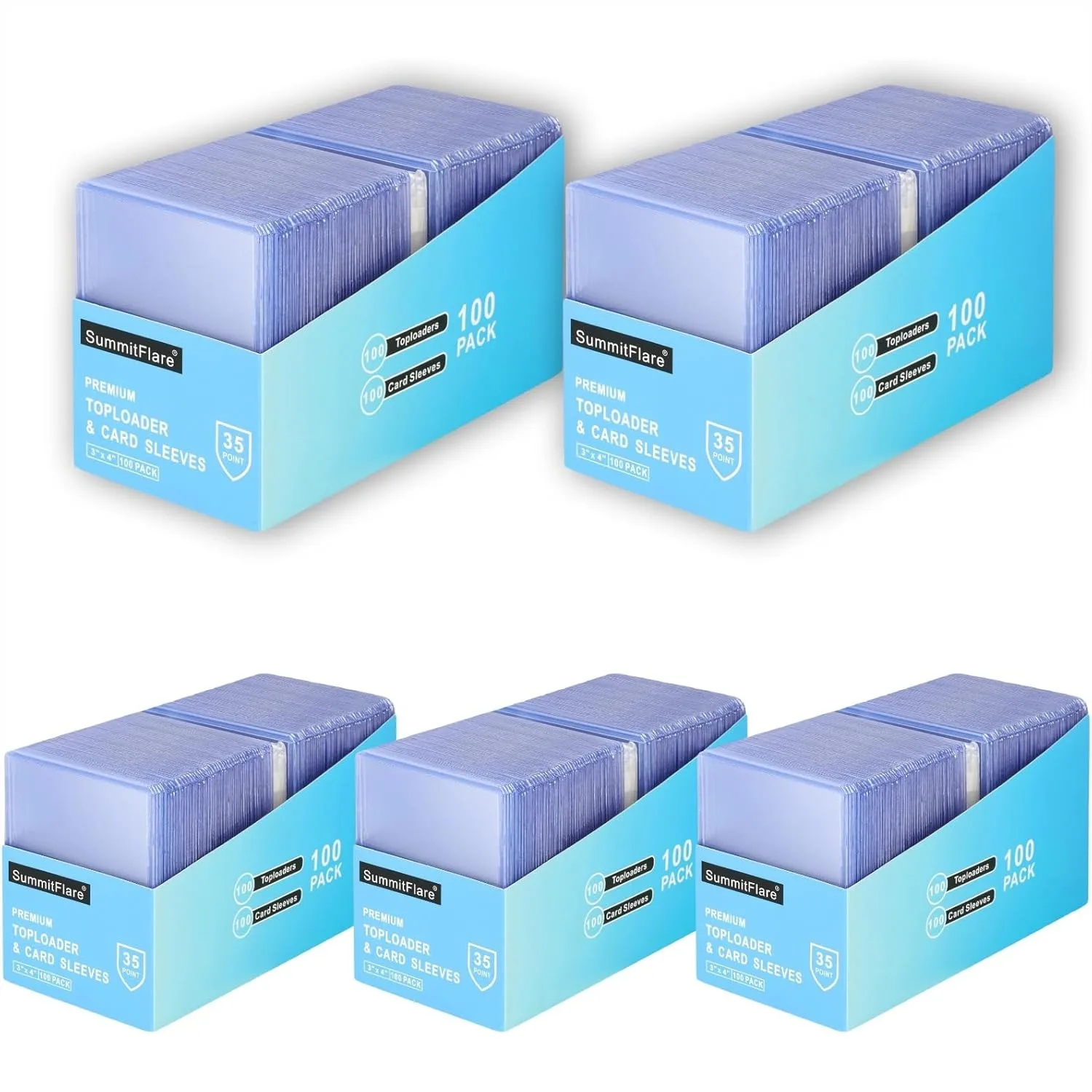 1000 Card Sleeves And Top Loaders For Cards 3X4 Inch Standard Trading Card Protectors With 500 Rigid Sleeves And 500 Soft Sleeves For Sports Baseball Football K-POP Photo Cards
1000 Card Sleeves And Top Loaders For Cards 3X4 Inch Standard Trading Card Protectors With 500 Rigid Sleeves And 500 Soft Sleeves For Sports Baseball Football K-POP Photo Cards