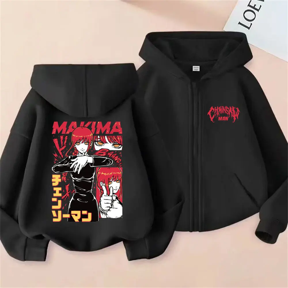 Anime Chainsaw Man Makima Graphic Zipper Hoodie Male Vintage Casual Zip Up Jacket Coat Men Women Manga Fashion Trend Streetwear
Anime Chainsaw Man Makima Graphic Zipper Hoodie Male Vintage Casual Zip Up Jacket Coat Men Women Manga Fashion Trend Streetwear