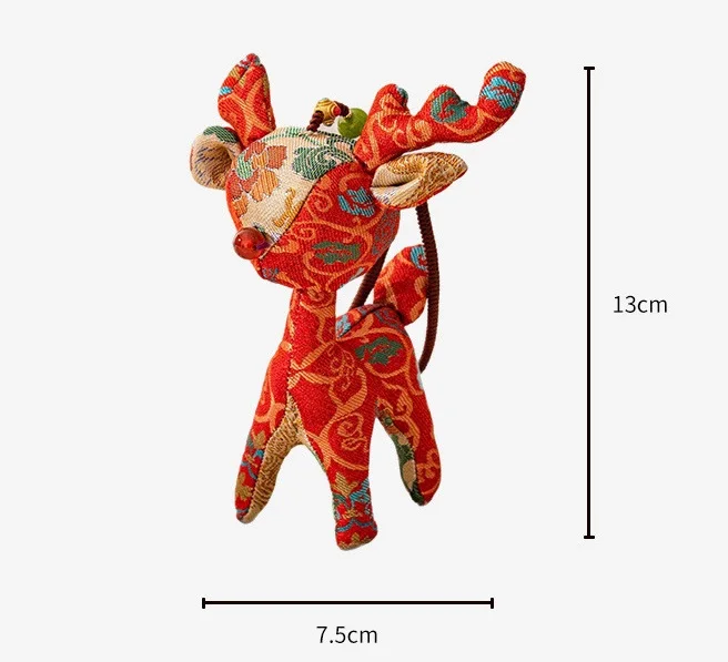 Red Deer Silk Handmade Creative Pendant Elegant Bag Accessory Car Decoration Gift for Friends
Red Deer Silk Handmade Creative Pendant Elegant Bag Accessory Car Decoration Gift for Friends