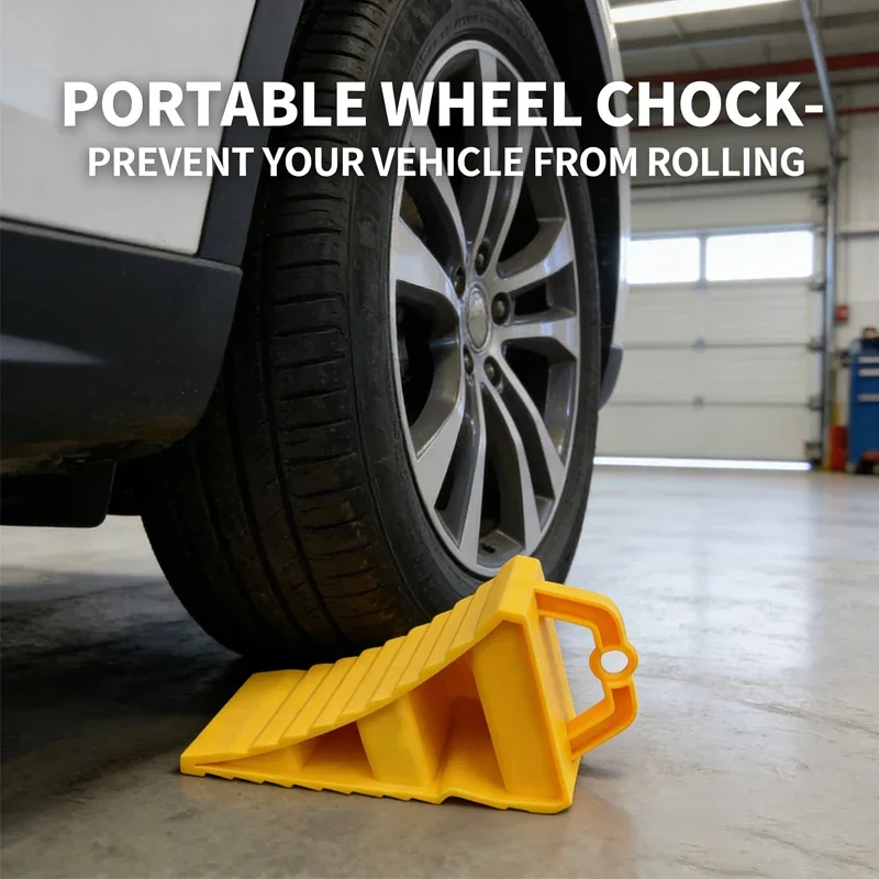 Portable Car Wheel Chock Anti Slip Tire Stop Block Heavy Duty Parking Wedge Truck Trailer RV Safety Portable Vehicle Accessory
Portable Car Wheel Chock Anti Slip Tire Stop Block Heavy Duty Parking Wedge Truck Trailer RV Safety Portable Vehicle Accessory