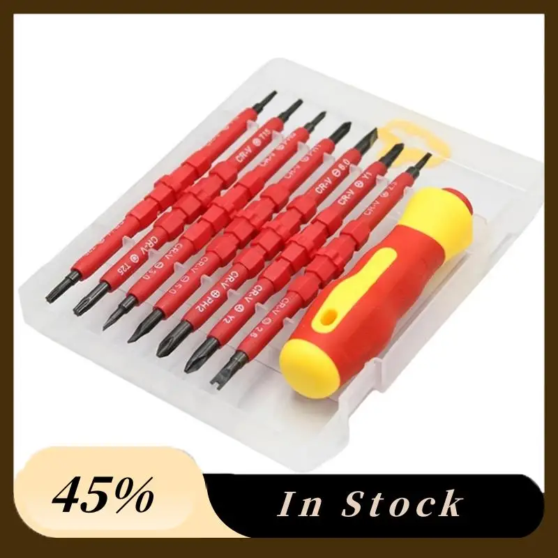 A78K New VDE Insulated 1000V For Electrical Repair Screwdriver Set Magnetic Slotted Bits Professional 8PCS Set
A78K New VDE Insulated 1000V For Electrical Repair Screwdriver Set Magnetic Slotted Bits Professional 8PCS Set