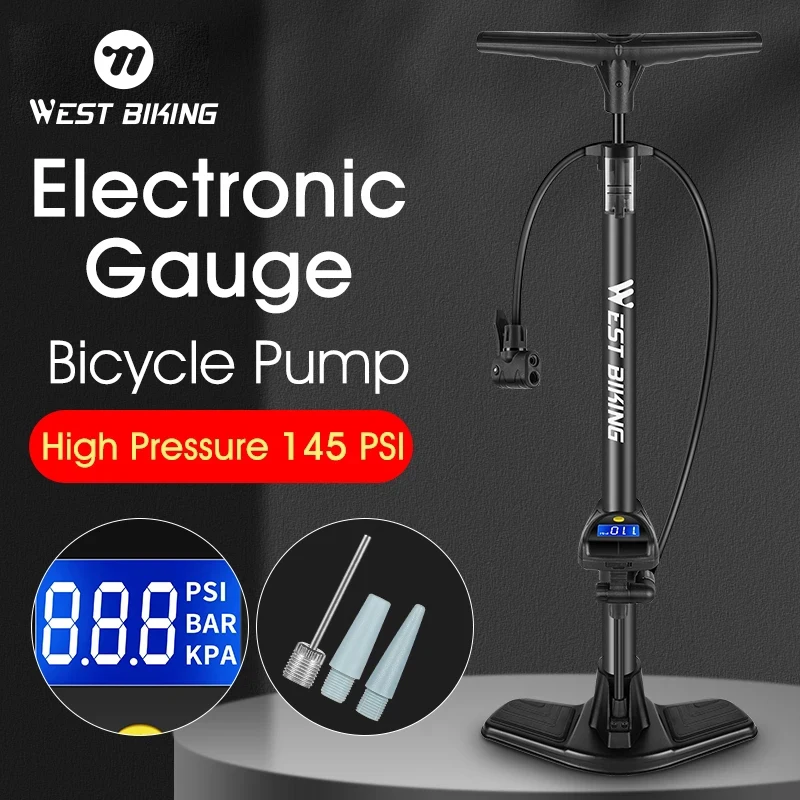 WEST BIKING Bicycle Pump 145PSI High Pressure Motorcycle Pump MTB Road Tire Air Cycling Pump Schrader Presta Valve Bike Pump
WEST BIKING Bicycle Pump 145PSI High Pressure Motorcycle Pump MTB Road Tire Air Cycling Pump Schrader Presta Valve Bike Pump