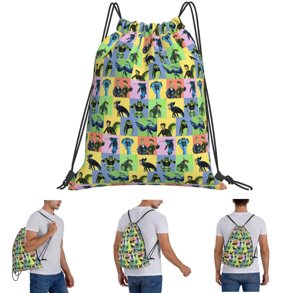 Рюкзаки Wild Kratts Creature Powers, повседневные карманные спортивные сумки на шнурке, сумки для книг для мужчин и женщин, школьные
Рюкзаки Wild Kratts Creature Powers, повседневные карманные спортивные сумки на шнурке, сумки для книг для мужчин и женщин, школьные