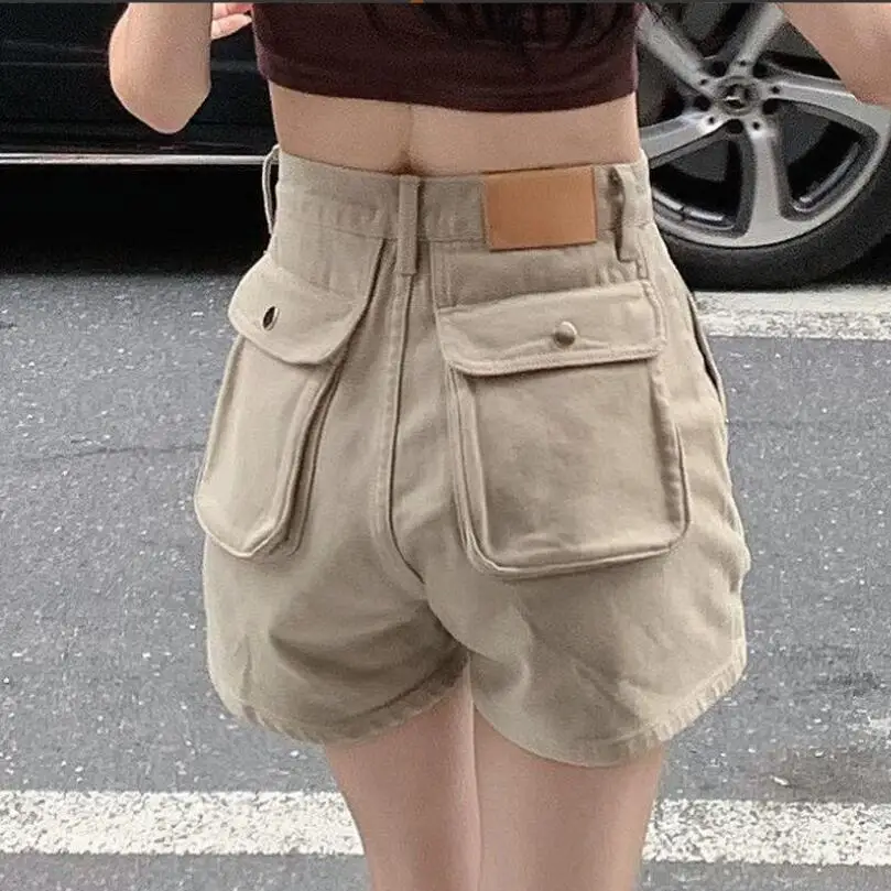 Women's Cargo Shorts Khaki Short Pants for Woman To Wear with Waist Pocket Vintage Normal Y2k Harajuku New In Hot 2024 w952
Women's Cargo Shorts Khaki Short Pants for Woman To Wear with Waist Pocket Vintage Normal Y2k Harajuku New In Hot 2024 w952 