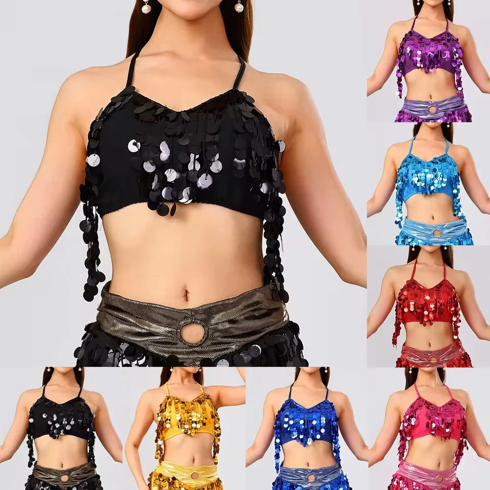Womens Sequined Sexy Tight Fitting Vest Top Halter Tassels Bra Tight Fitting Underwear Top Sexy Vest Tube Swimsuit Carnival Part
Womens Sequined Sexy Tight Fitting Vest Top Halter Tassels Bra Tight Fitting Underwear Top Sexy Vest Tube Swimsuit Carnival Part