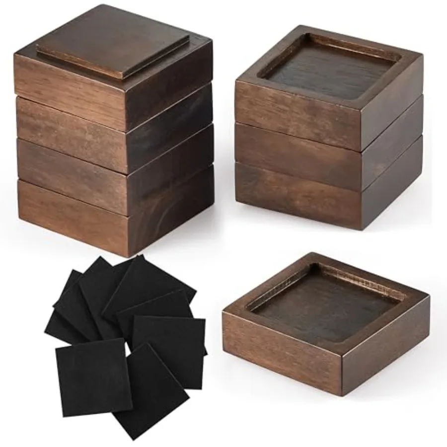 Bed Risers, Furniture Risers Set of 8 Lifts Height 1", 2", 3" or 4", Solid Natural Wood Risers, Non-Slip Recessed Hole to Heavy
Bed Risers, Furniture Risers Set of 8 Lifts Height 1", 2", 3" or 4", Solid Natural Wood Risers, Non-Slip Recessed Hole to Heavy
