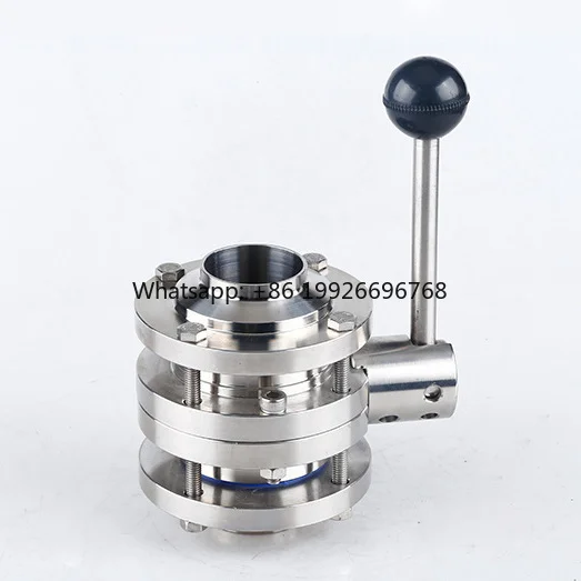 TKFM Sanitary Manual Stainless Steel Welded Three Piece butterfly Valve
TKFM Sanitary Manual Stainless Steel Welded Three Piece butterfly Valve