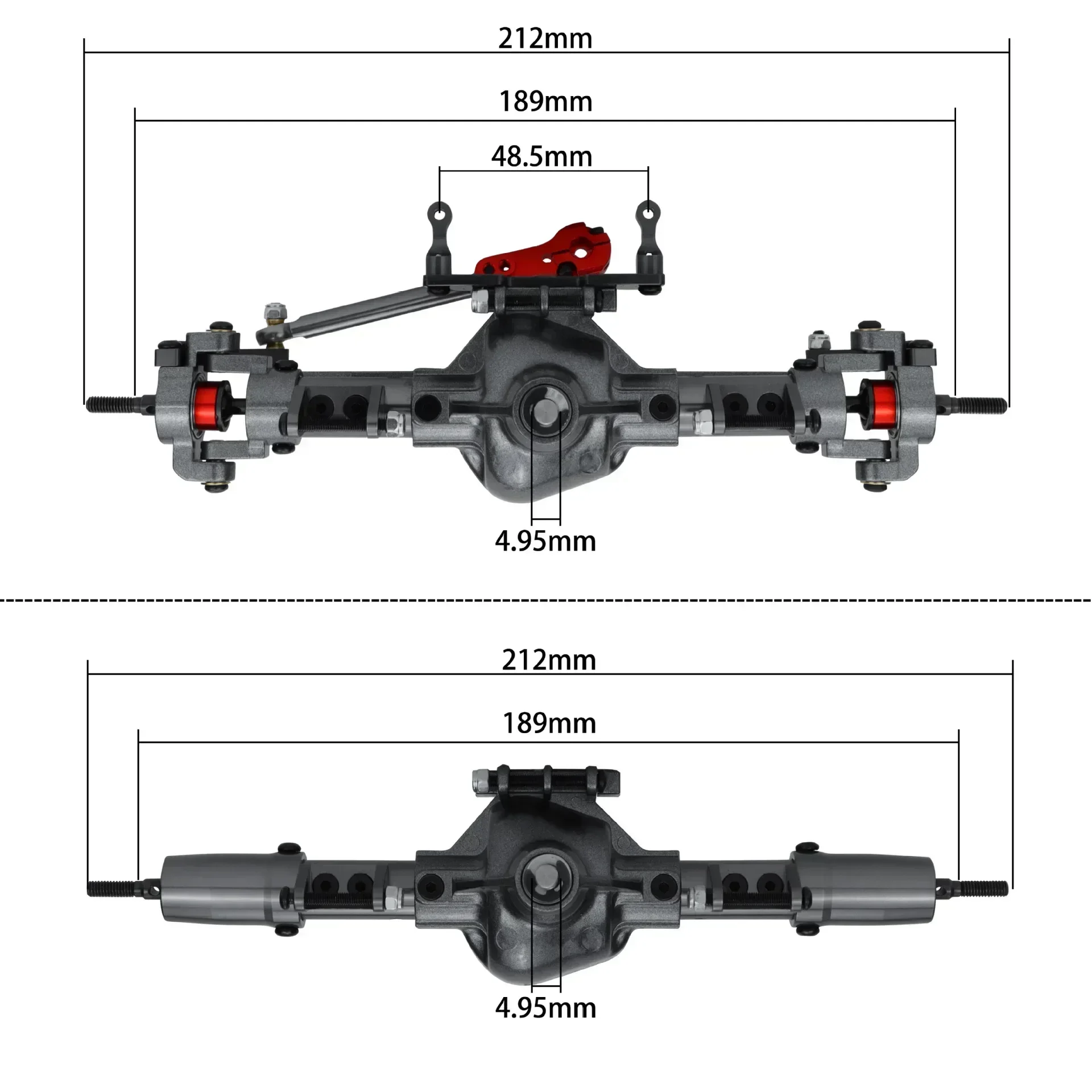 Metal CNC Front Rear Axle with Servo Base for 1/10 RC Rock Crawler Car Axial SCX10 RC4WD D90 Upgrade Parts
Metal CNC Front Rear Axle with Servo Base for 1/10 RC Rock Crawler Car Axial SCX10 RC4WD D90 Upgrade Parts