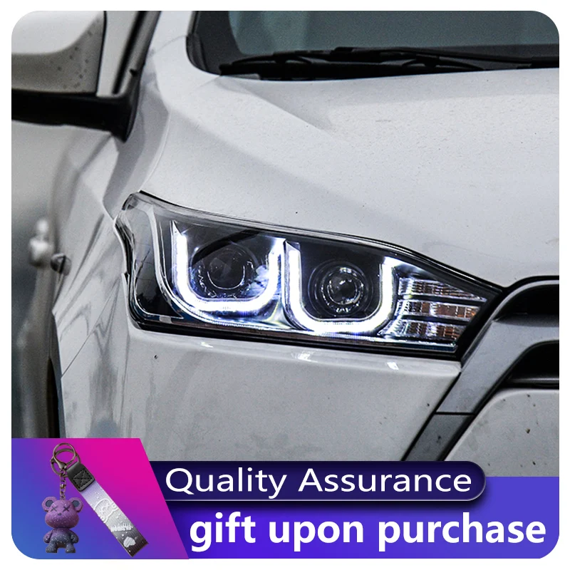 Auto Assembly Headlight For Toyota Yaris 2013-2016 Car DRL Modified LED Angel Eyes Design Head Lamp Front Accessories
Auto Assembly Headlight For Toyota Yaris 2013-2016 Car DRL Modified LED Angel Eyes Design Head Lamp Front Accessories