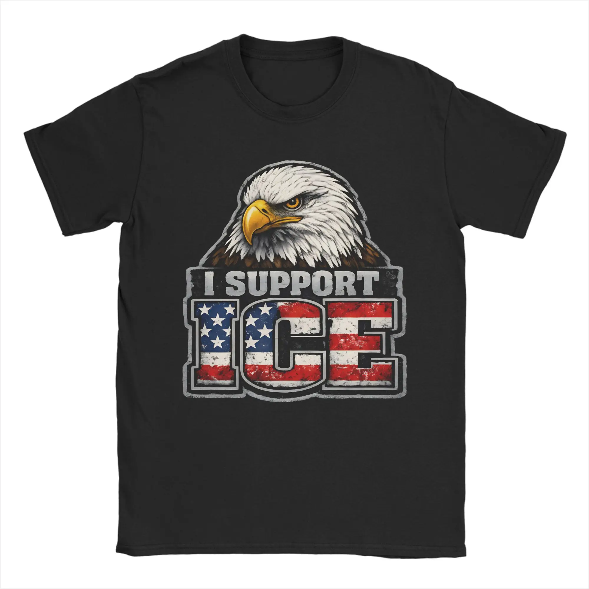 Men T-Shirts I Support ICE Patriotic American Flag Bald Eagle Novelty Pure Cotton Tees Short Sleeve T Shirt O Neck Clothes Gift
Men T-Shirts I Support ICE Patriotic American Flag Bald Eagle Novelty Pure Cotton Tees Short Sleeve T Shirt O Neck Clothes Gift