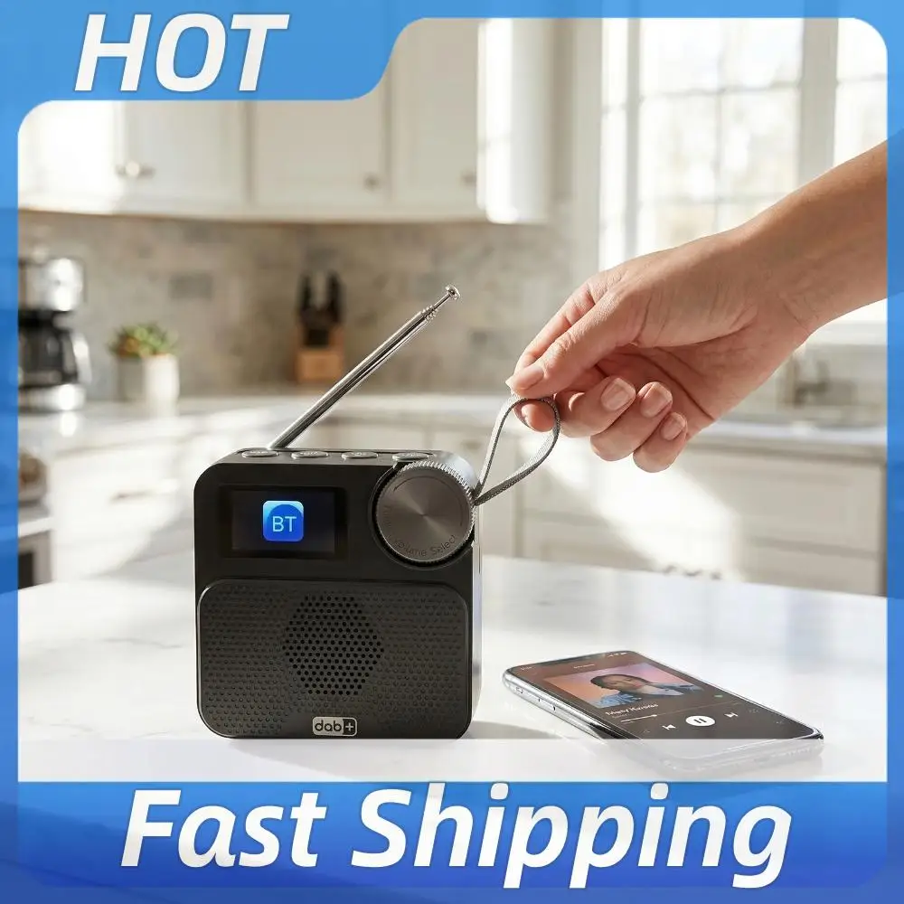 Bluetooth-compatible Digital Radio Built-in Battery Speaker with 1.47inch Color Display External Antenna Small Portable Radio
Bluetooth-compatible Digital Radio Built-in Battery Speaker with 1.47inch Color Display External Antenna Small Portable Radio