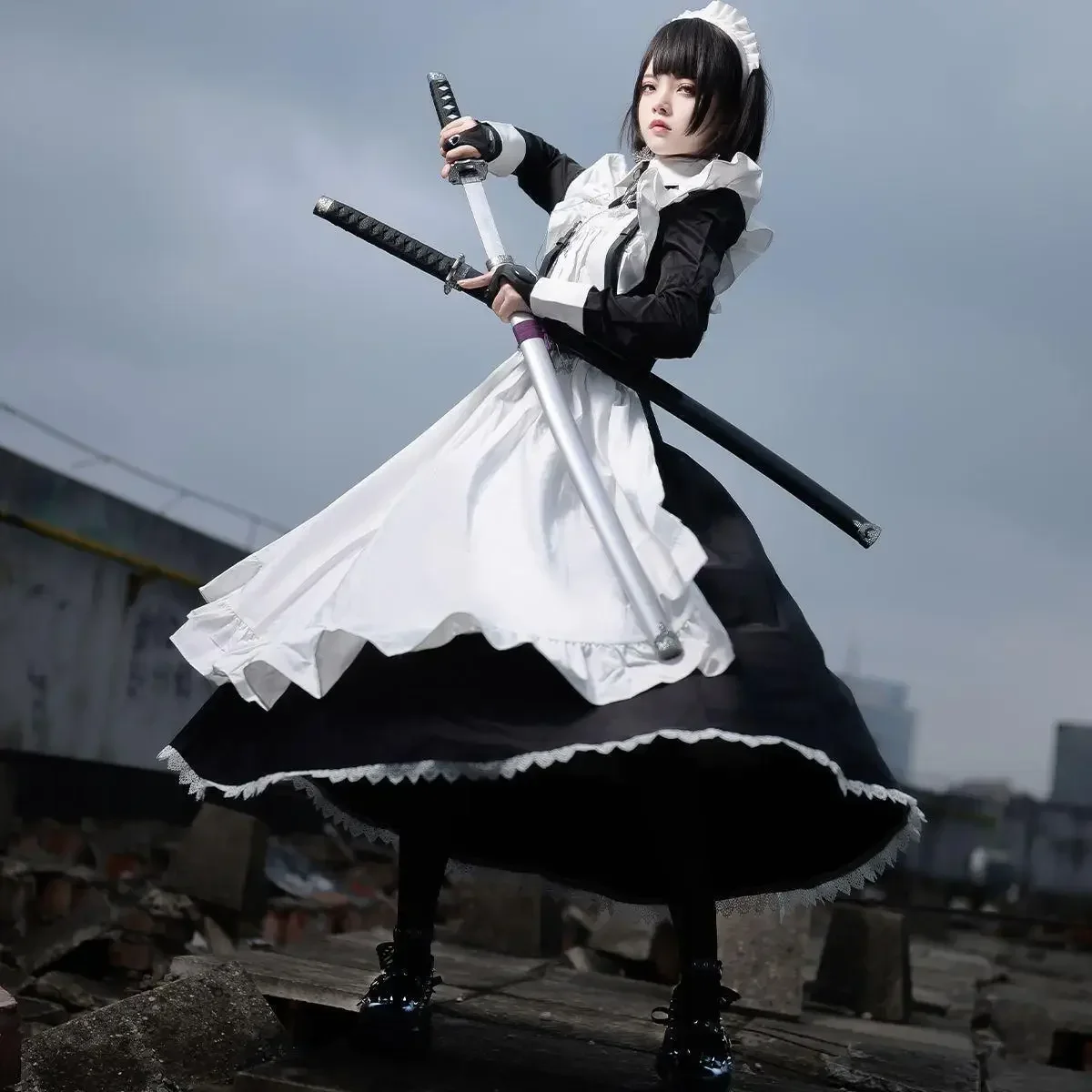 Character Everyday long Lolita dress set Traditional maid cosplay costume 2025 New Japanese cute maid dress Role Play Outfit
Character Everyday long Lolita dress set Traditional maid cosplay costume 2025 New Japanese cute maid dress Role Play Outfit