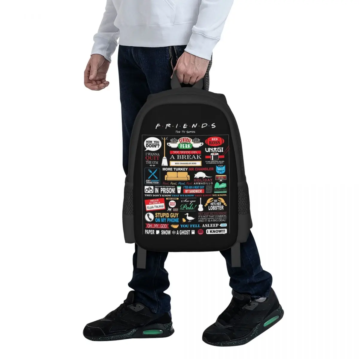 Friends Qu Student Backpack School Bag Hiking Travel Daypack for Boys Girls Fashion Bookbag Shoulder Bags
Friends Qu Student Backpack School Bag Hiking Travel Daypack for Boys Girls Fashion Bookbag Shoulder Bags