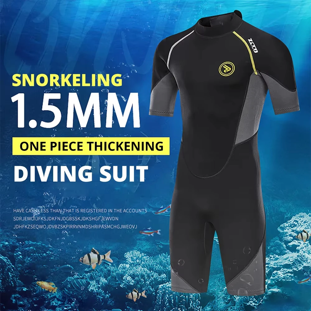 1.5mm Neoprene Wetsuit Men Short Sleeve Scuba Diving Suit Snorkeling Spearfishing Swimsuit Surfing Wetsuit Kayaking Canoeing
1.5mm Neoprene Wetsuit Men Short Sleeve Scuba Diving Suit Snorkeling Spearfishing Swimsuit Surfing Wetsuit Kayaking Canoeing