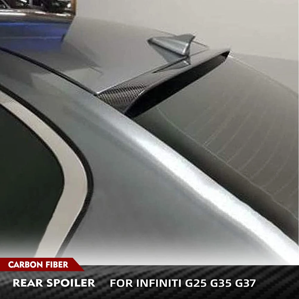 For Infiniti G25 G35 G37 Sedan 2006-2013 Carbon Fiber Car Roof Spoiler Rear Roof Spoiler Wing Lip G37 Rear Window Roof Spoiler
For Infiniti G25 G35 G37 Sedan 2006-2013 Carbon Fiber Car Roof Spoiler Rear Roof Spoiler Wing Lip G37 Rear Window Roof Spoiler