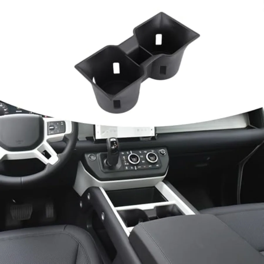Black TPE Center Console Cup Holder Insert Compatible with Land Rover Defender 90 110 130 2025+ Car Center Console Cup HolderDr
Black TPE Center Console Cup Holder Insert Compatible with Land Rover Defender 90 110 130 2025+ Car Center Console Cup HolderDr