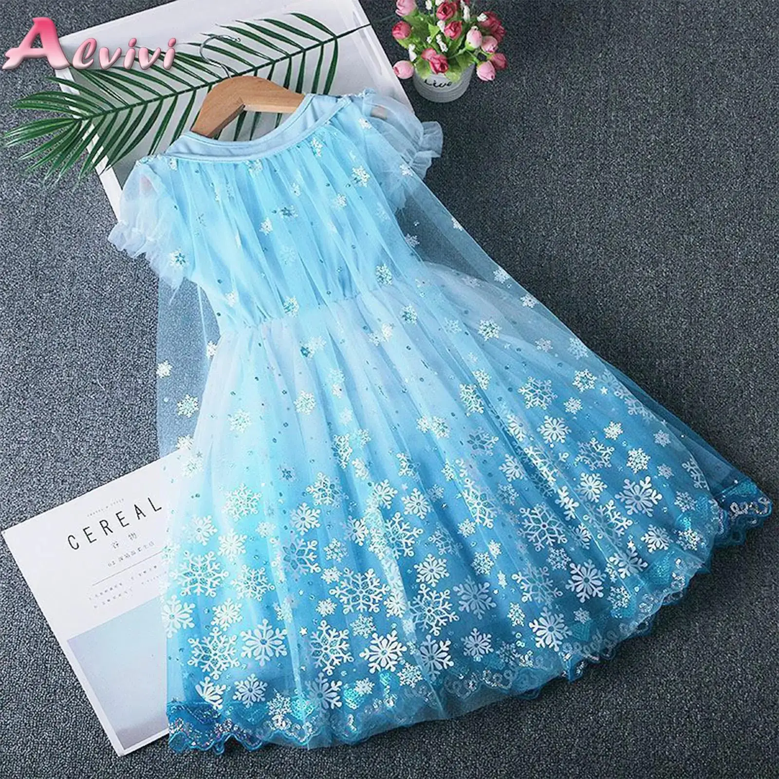Kids Girls Lace Trim Sequin Princess Dress Short Puff Sleeves Ruffle Dress for Birthday Party Stage Performance Theme Party
Kids Girls Lace Trim Sequin Princess Dress Short Puff Sleeves Ruffle Dress for Birthday Party Stage Performance Theme Party