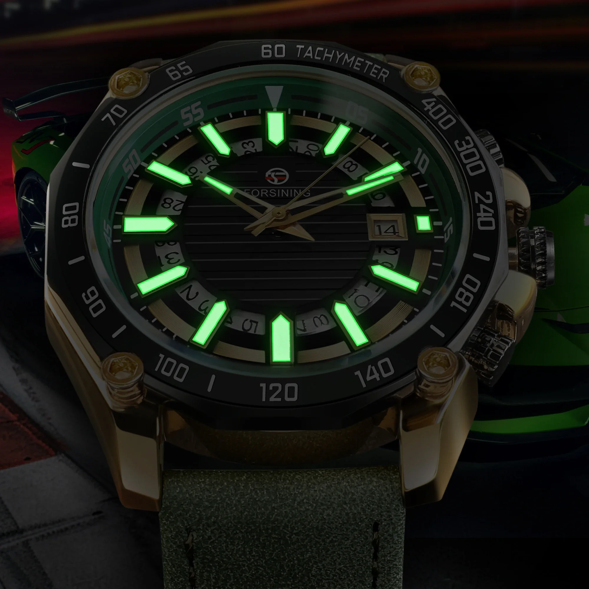 Forsining New Sporty Mens Watches Automatic Mechanical Calendar Luminous Waterproof Casual Wristwatch Genuine Leather Male Clock
Forsining New Sporty Mens Watches Automatic Mechanical Calendar Luminous Waterproof Casual Wristwatch Genuine Leather Male Clock