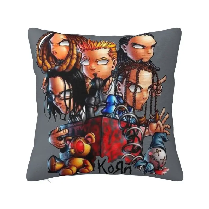 Custom Heavy Metal Band Korns Square Pillow Case Home Decor Cushion Cover Throw Pillow for Living Room Double-sided Printing
Custom Heavy Metal Band Korns Square Pillow Case Home Decor Cushion Cover Throw Pillow for Living Room Double-sided Printing
