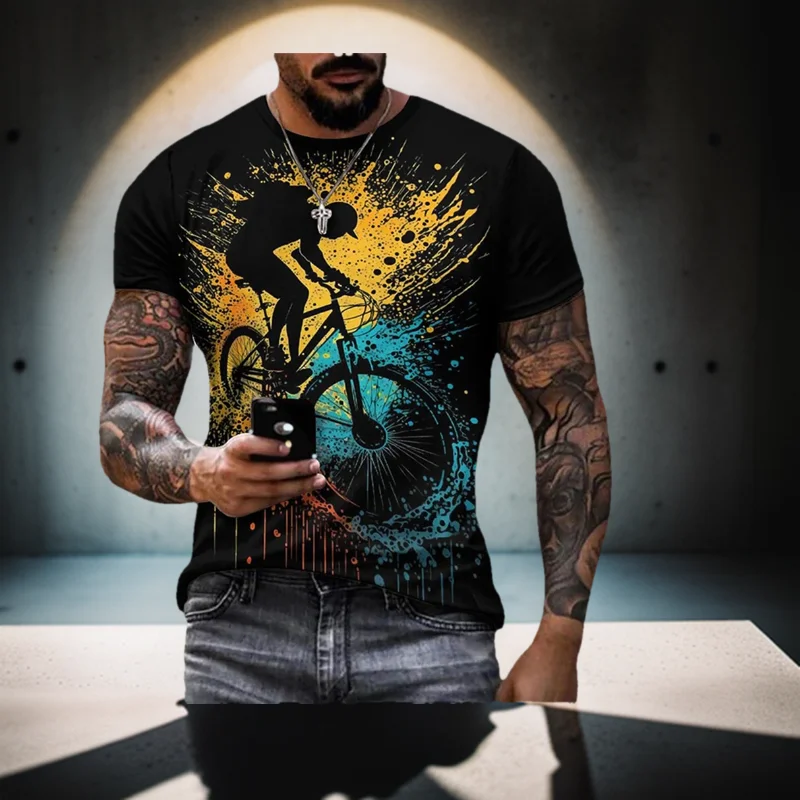 Vintage Bike Graphic T Shirt for Men Clothing 3D Printed Bicycle T-Shirt Men Gym Sport Short Sleeve Tops Streetwear Casual Tee
Vintage Bike Graphic T Shirt for Men Clothing 3D Printed Bicycle T-Shirt Men Gym Sport Short Sleeve Tops Streetwear Casual Tee