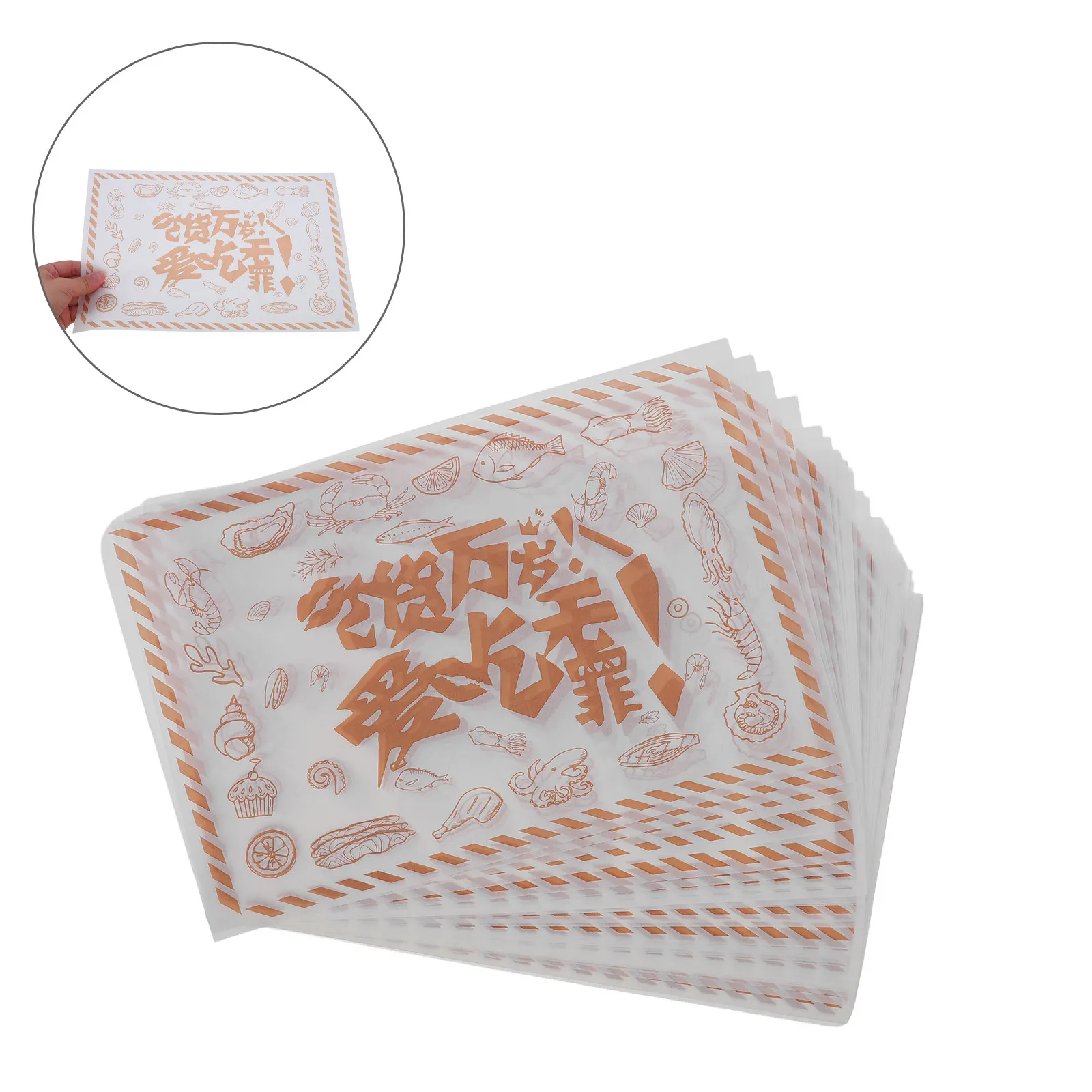 500Pcs Food Grade Greaseproof Sheets Nonstick Baking Paper Oven Safe Parchment Paper for Burger Wrapping Taco Wrap Food Tray
500Pcs Food Grade Greaseproof Sheets Nonstick Baking Paper Oven Safe Parchment Paper for Burger Wrapping Taco Wrap Food Tray
