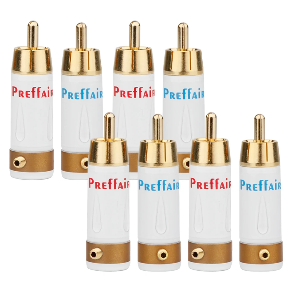 High-end RCA Connector Male Solder Video Terminal Jack Brass Gold Plated RCA Connector for DIY Signal RCA Cable
High-end RCA Connector Male Solder Video Terminal Jack Brass Gold Plated RCA Connector for DIY Signal RCA Cable