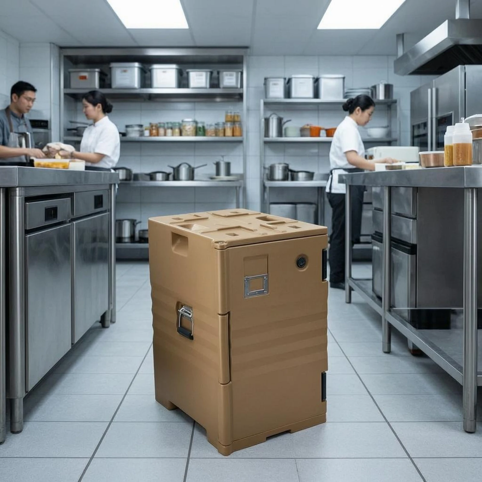 Insulated Food Box Rotomolded Insulated Food Carrier Hot Box Handles Easy to Clean for Transport
Insulated Food Box Rotomolded Insulated Food Carrier Hot Box Handles Easy to Clean for Transport